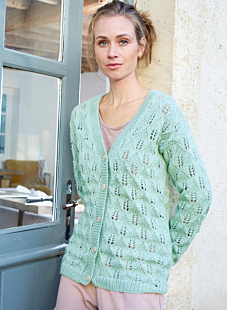 V neck lace cardigan