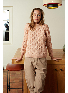 Lacy cables sweater