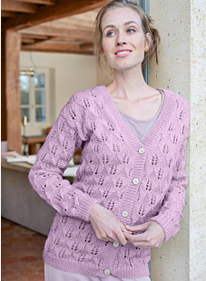 V neck lace cardigan