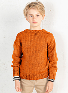 Round collar sweater
