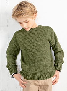 Round collar sweater