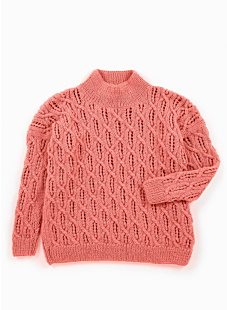 Lacy cables sweater