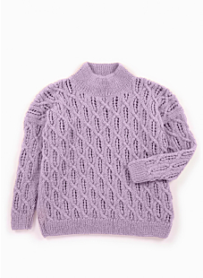 Lacy cables sweater