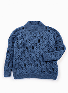 Lacy cables sweater
