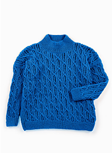 Lacy cables sweater