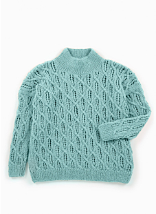 Lacy cables sweater