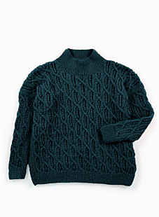 Lacy cables sweater
