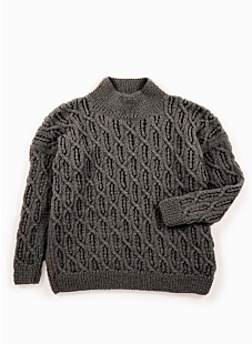 Lacy cables sweater