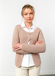 Garter stitch cardigan