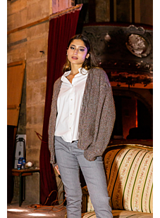 Cable edge cardigan Luna