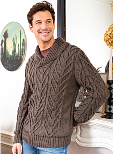 Mens shawl collar pullover knitting pattern outlet