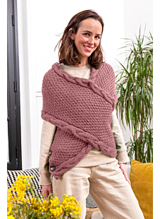 Wide Cross Over Scarf