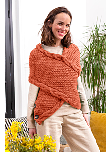 Wide Cross Over Scarf