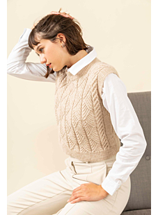 Cabled vest