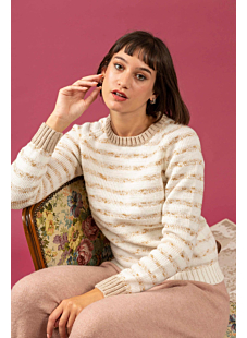Striped raglan sweater