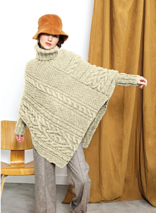 Cable poncho