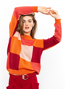 Colour block sweater