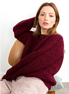 Round collar sweater