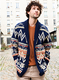 Intarsia jacket