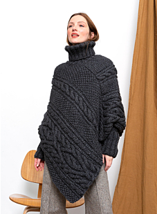 Cable poncho