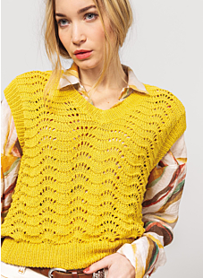 V neck lace top