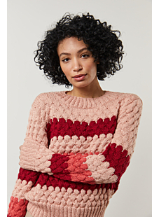Tricolour pattern sweater
