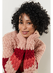 Tricolour pattern sweater