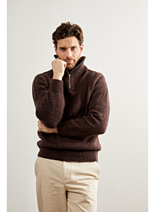 Zip neck sweater