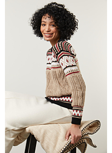 Fairisle & cable sweater