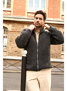 Raglan zipped jacket