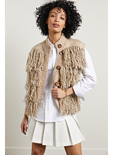 Fringed gilet