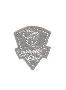 “Mon bébé chic” badge, 40 x 40 mm