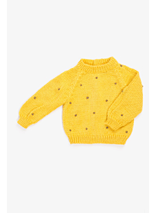Sweater with back opening