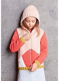 Zipped hooded cardigan