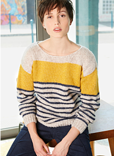 Wide necked sailor sweater