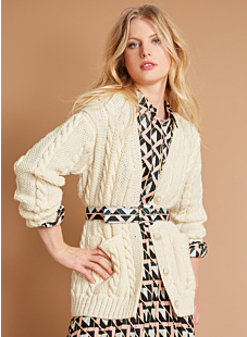 V-neck Irish jacket