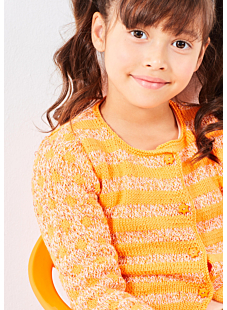 Round-neck Jacquard cardigan