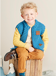 Sleeveless zip jacket