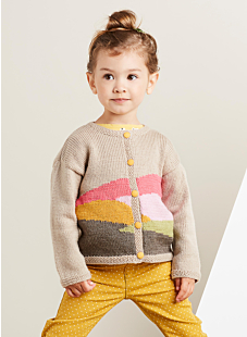 Intarsia cardigan