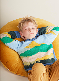 Mountain scene sweater