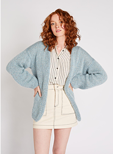 Long mohair cardigan