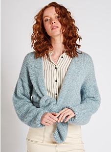 Long mohair cardigan