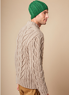 Cable jacket with high neck