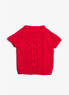 Cabled vest