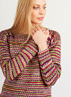 Fine sweater with boat neck