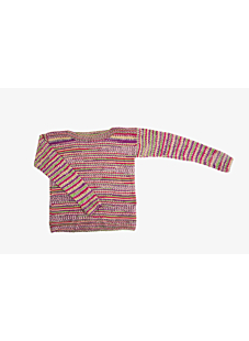 Fine sweater with boat neck