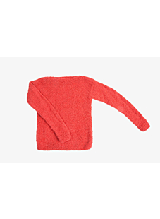 Chunky sweater with boat neck