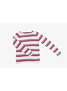 Striped cotton sweater