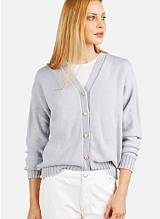 Fine V neck cardigan