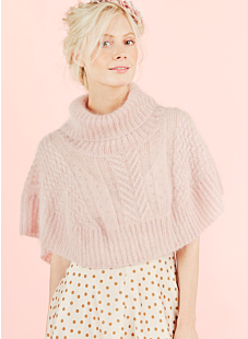 Mohair mini poncho